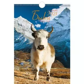 Календарь одноблочный малый Символ года (дизайн 1) на 2021 год