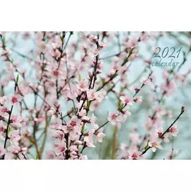 Календарь трехблочный Цветы на 2021 год