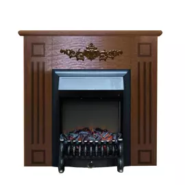 Каминокомплект Glenrich Лотос М портал шоколадный с очагом Fobos BL 96х36х92,6 см
