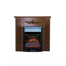 Каминокомплект Glenrich Лотос М портал шоколадный с очагом Majestic BL 96х36х92,6 см
