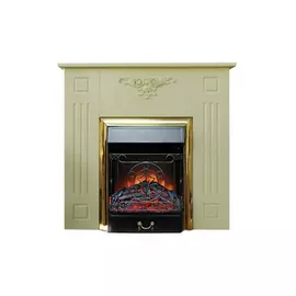 Каминокомплект Glenrich Лотос М портал слоновая кость с очагом Majestic BR 96х36х92,6 см
