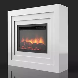 Каминокомплект:Очаг Electrolux EFP/P-2520LS с порталом Cubo 25 белый