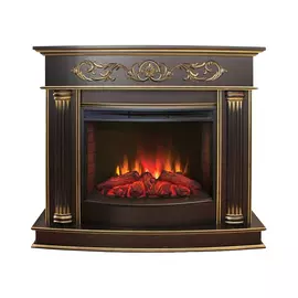 Каминокомплект RealFlame Милано 25,5 темный орех с очагом Эврика