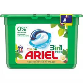 Капсулы для стирки Ariel Pods 3 в 1 Масло Ши 15 шт
