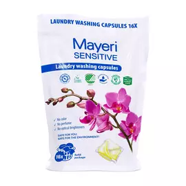 Капсулы для стирки Mayeri Sensitive Эко 16 шт