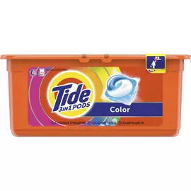 Капсулы для стирки Tide 3 в 1 Pods Color 2x30 шт