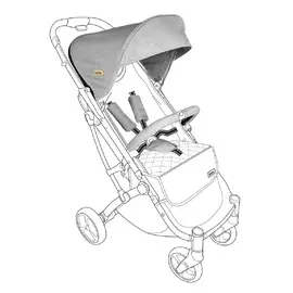 Капюшон для коляски Squizz3 Looping серый