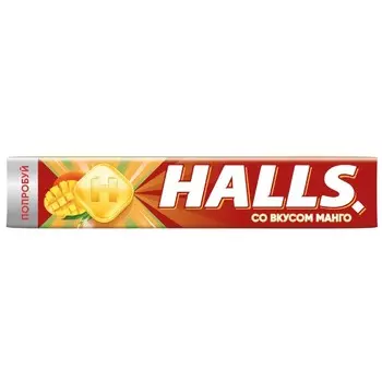 Карамель леденцовая Halls манго 25 г