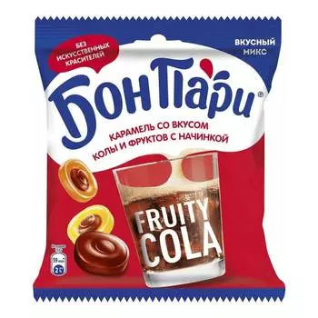 Карамель Nestle со вкусом колы и фруктов, 200 г