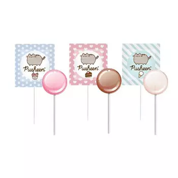 Карамель Sweet pops Pusheen на палочке 10 г в ассортименте