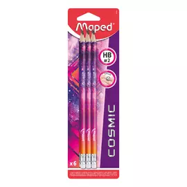 Карандаш чернографитовый Maped HB 6 шт