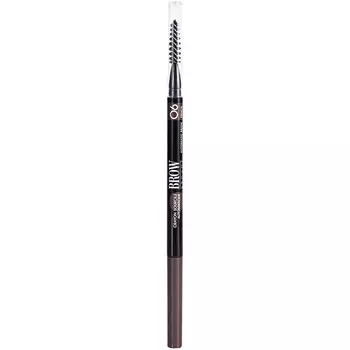 Карандаш для бровей Vivienne Sabo BROW ARCADE, автоматический, стойкая текстура, тонкий стержень slim и щеточка-расческа, тон 06, графитовый, 0,1гр.