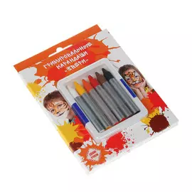 Карандаши гримировальные звери 6 цветов Фткосметик
