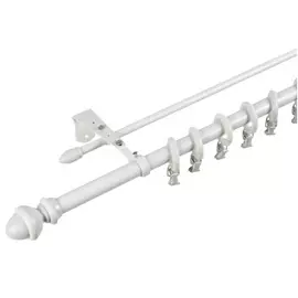 Карниз Арт-декор classic 2-х рядный белый металл 300 см