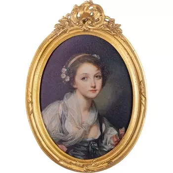 Картина Glasar девушка, масло 37х7х52 см