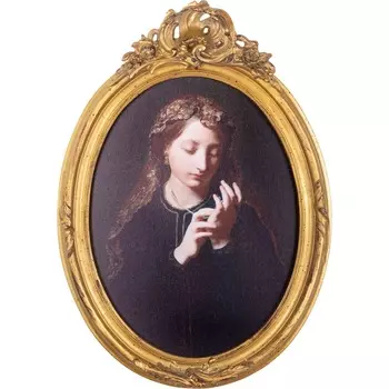 Картина Glasar девушка, под старину, масло 37х7х52 см