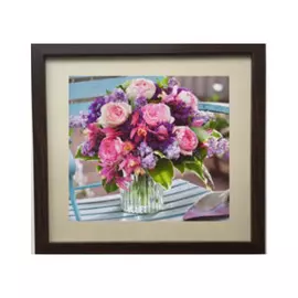 Картина-коллаж Русские подарки 3D Букет пионов 35x35x3 см