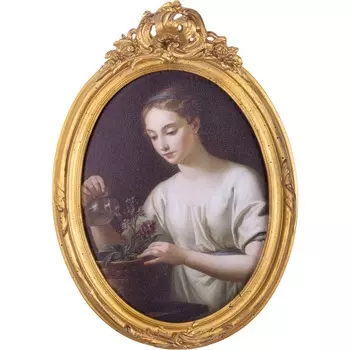 Картина настенная Glasar девушка масло 37х7х52 см