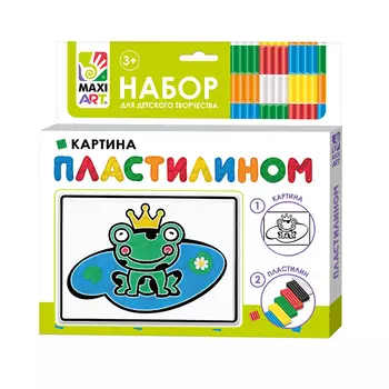 Картина пластилином Maxi Art Лягушонок 10х15 см