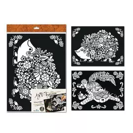 Картина-раскраска Арт-терапия. Фэнтези 40x30 см 2 шт