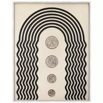 Картина с художественным декором Графис Арт "Магнитизм 2" 50х65 см рама 22-001d