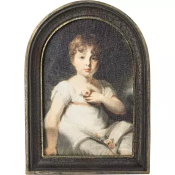 Картина в раме Glasar девочка 13х3х18 см