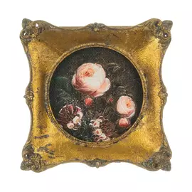 Картина в раме Glasar, масло 11x2x11 см