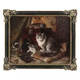 Картина в раме Glasar, масло 17x3x22см