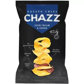 Картофельные чипсы CHAZZ со свекольным кремом и луком, 90 г