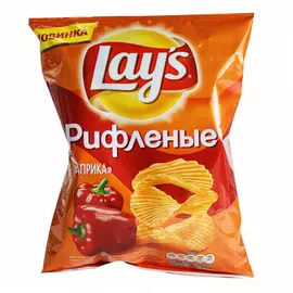 Картофельные чипсы Lays Stax Рифленые со вкусом паприки 150 г