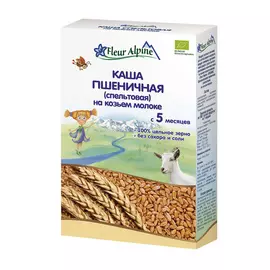 Каша на козьем молоке детская Fleur Alpine ПШЕНИЧНАЯ (спельтовая), с 5 месяцев, 200 г