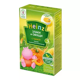 Каша Heinz пшенично-кукурузная с тыквой с 5-ти месяцев 200 г