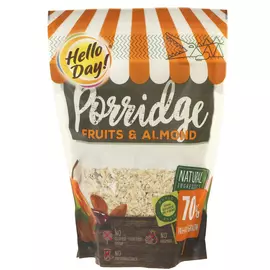 Каша Hello Day! Овсяная с фруктами и миндалем, 300 г
