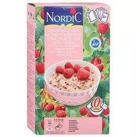 Каша Nordic овсяная с малина 6х35 г