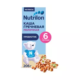 Каша Nutrilon молочная гречневая с 6 месяцев 206 г