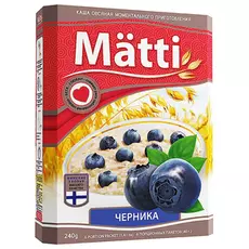 Каша овсяная Matti черника 6х40 г