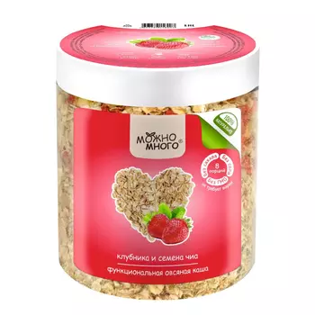 Каша овсяная Можно много клубника-семена чиа 210 г