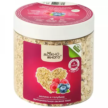 Каша овсяная Можно много малина-голубика 210 г