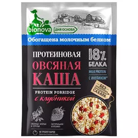 Каша протеиновая Bionova Овсяная с клубникой 40 г