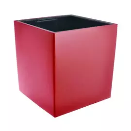 Кашпо с автополивом Lechuza cube premium 40см бордо