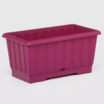 Кашпо балконное Serinova Classic вишневое 300х165 мм