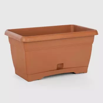 Кашпо балконное Serinova Villa терракотовый 32x19,5x17,5 см