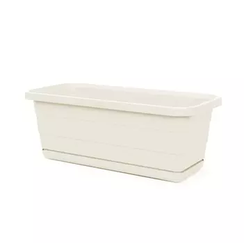 Кашпо балконнок Lamela Bona 60X18 H14.5 См Кремовый