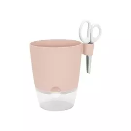 Кашпо brussels 13см пудра с ножницами и автополив (8112211374100)