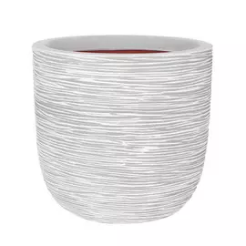 Кашпо Capi Rib NL слоновая кость 43х41 см