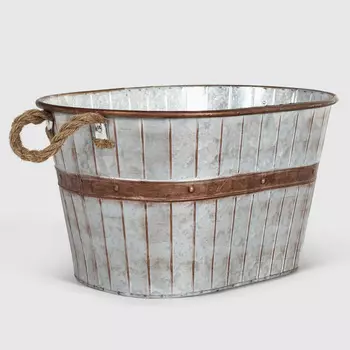 Кашпо Dekor pap металл среднее