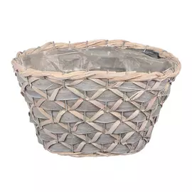 Кашпо Dekor pap плетеная корзина овальная 30x19x17см