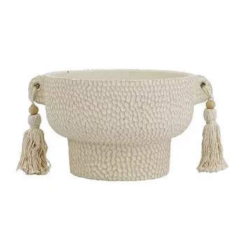 Кашпо декоративное Glasar с кисточками 28х22х16 см