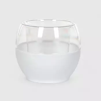 Кашпо для орхидеи Polimod buule 17х17х15 см белое