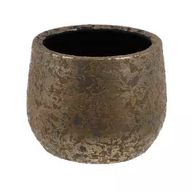 Кашпо Edelman flower clemente d16.5см h13см золото